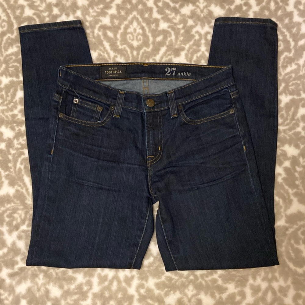 J. Crew Dark Blue Ankle Jeans